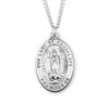 Our Lady of Guadalupe Oval Sterling Silver Medal