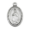 Our Lady of Laleche Oval English Version Sterling Silver Medal Our Lady of Laleche Oval English Version Sterling Silver Medal