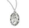 Saint Jude Oval Sterling Silver Medal