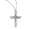 Sterling Silver Starburst Cross