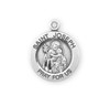 Patron Saint Joseph Round Sterling Silver Medal