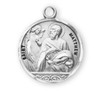 Patron Saint Matthew Round Sterling Silver Medal Patron Saint Matthew Round Sterling Silver Medal