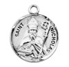 Patron Saint Nicholas Round Sterling Silver Medal Patron Saint Nicholas Round Sterling Silver Medal