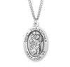 Patron Saint Christopher Oval Sterling Silver Medal