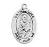 Patron Saint Luke Oval Sterling Silver Medal Patron Saint Luke Oval Sterling Silver Medal