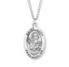 Patron Saint Lucy Oval Sterling Silver Medal Patron Saint Lucy Oval Sterling Silver Medal