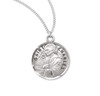 Patron Saint Charles Round Sterling Silver Medal