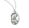 Patron Saint Nicole Oval Sterling Silver Medal Patron Saint Nicole Oval Sterling Silver Medal