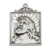 Sterling Silver Square "Crown of Thorns" Medal Sterling Silver Square "Crown of Thorns" Medal