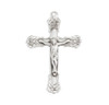 Floral Designed Sterling Silver Crucifix