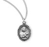 Saint Therese of Lisieux Oval Sterling Silver Medal Saint Therese of Lisieux Oval Sterling Silver Medal