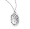 Saint Therese of Lisieux Oval Sterling Silver Medal Saint Therese of Lisieux Oval Sterling Silver Medal