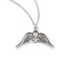 Sterling Silver Angel with Wings Medal