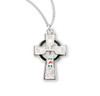 Sterling Silver White Enameled Irish Celtic cross Sterling Silver White Enameled Irish Celtic cross
