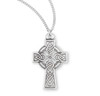 Irish Celtic Cross Sterling Silver Pendant