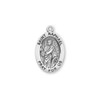 Patron Saint Raphael Archangel Oval Sterling Silver Medal