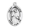 Patron Saint William Oval Sterling Silver Medal Patron Saint William Oval Sterling Silver Medal