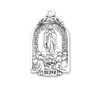 Sterling Silver Our Lady Of Fatima Arch Medal