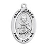 Patron Saint Caden Oval Sterling Silver Medal