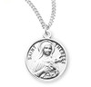 Patron Saint Therese Round Sterling Silver Medal Patron Saint Therese Round Sterling Silver Medal