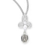 Sterling Silver Miraculous Medal with Cubic Set Zirconia's "CZ's" Sterling Silver Miraculous Medal with Cubic Set Zirconia's "CZ's"