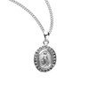 Sterling Silver Jet Black Cubic Zirconia "CZ" Miraculous Medal Sterling Silver Jet Black Cubic Zirconia "CZ" Miraculous Medal