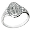 Miraculous Medal Sterling Silver Ring Size 5