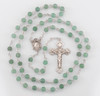 Genuine Aventurine Sterling Silver Rosary