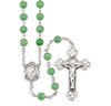 Genuine Aventurine Sterling Silver Rosary