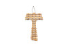 Olive Wood Tau Cross - Hail Mary Prayer - English