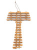 Olive Wood Tau Cross - The Our Father Prayer - English
