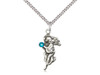 Guardian Angel Birthstone Pendant