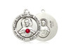 Scapular w/ Ruby Stone Scapular w/ Ruby Stone