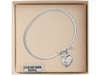Guardian Angel Heart Bangle Bracelet