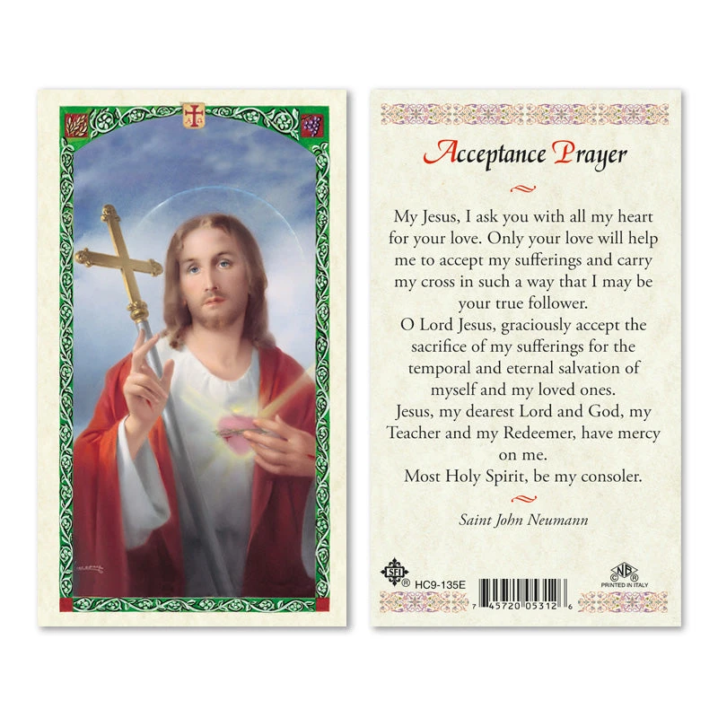 Acceptance Prayer Laminated Prayer Cards (Pack of 25) - Catholic Online ...