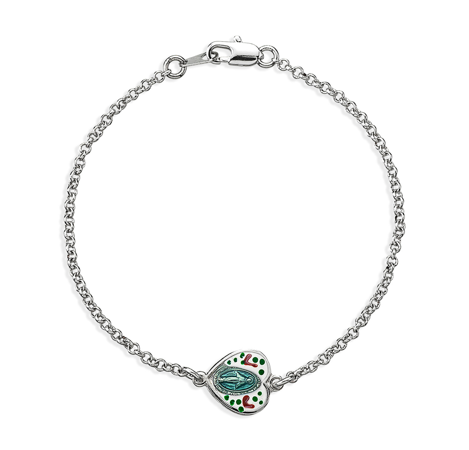 Silver Heart Bangle Online Buying