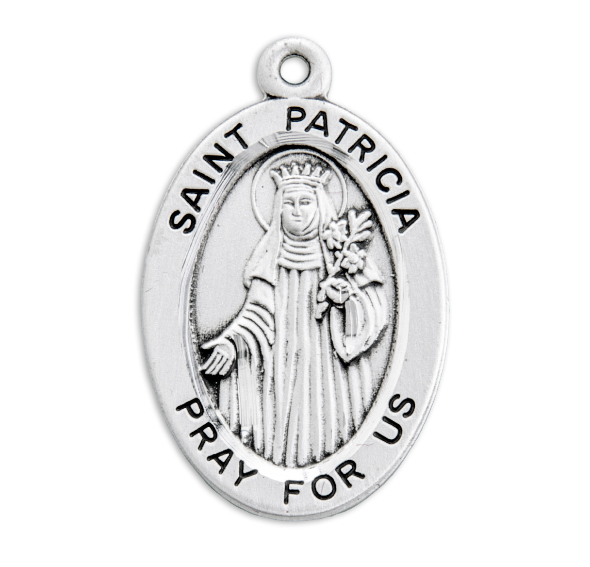 Saint Patricia Mathson Patron Saint Patricia Sterling Silver Medal - Catholic Online Shopping