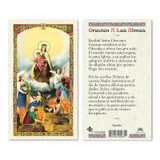 Our Lady Of Mt. Carmel W/Souls Spanish Laminated Prayer Cards
