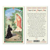 Saint Margaret Alacoque Laminated Prayer Cards