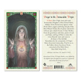 Prayer To The Immaculate Virgin Laminated Prayer Cards