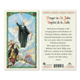 St. John Baptist De Lasalle Laminated Prayer Cards