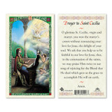 St. Cecilia Laminated Prayer Cards