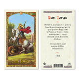 San Jorge Spanish Laminated Prayer Cards