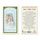 St. Mother Teresa Laminated Prayer Cards