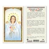 Rosa Mistica Spanish Laminated Prayer Cards
