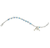 Rosary Bracelet Created with 6mm Aurora Borealis Finest Austrian Crystal Butterfly Beads by HMH