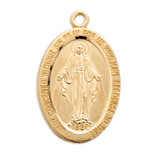 Gold Over Sterling Silver Miraculous Medal