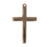 Gold Over Sterling Silver High Polished Cross