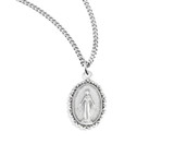 Sterling Silver Oval Miraculous Medal
