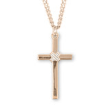 Two-Tone Gold Over Sterling Silver Cross
